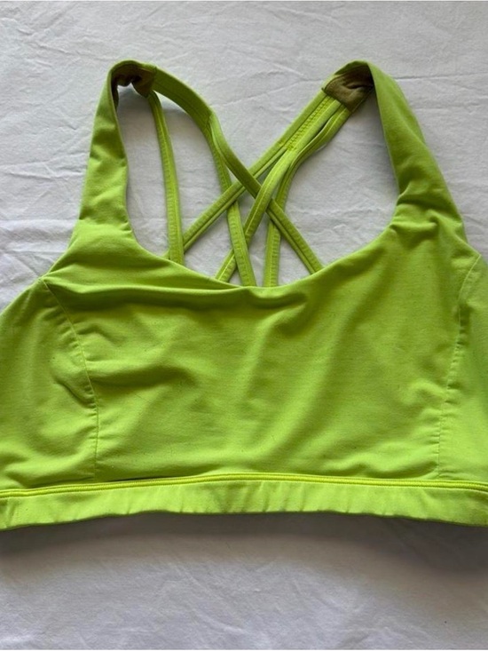 lululemon athletica Other - lululemon athletica Lime Green Strappy Back Sports Bra